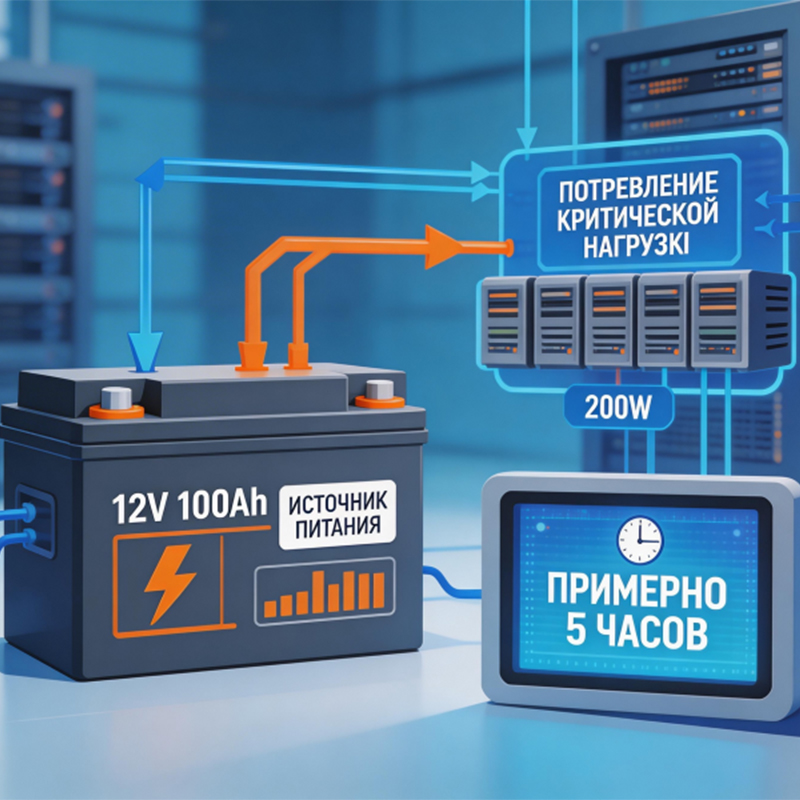 Сколько времени может работать ИБП от батарей? Калькулятор и формула | Prostar