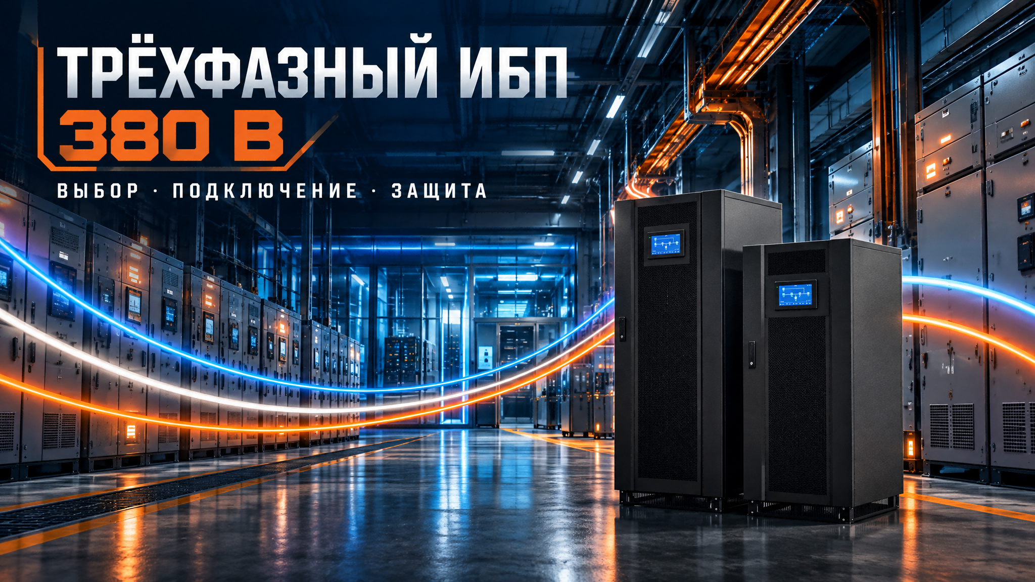 Трёхфазный ИБП 380В Prostar для промышленного оборудования