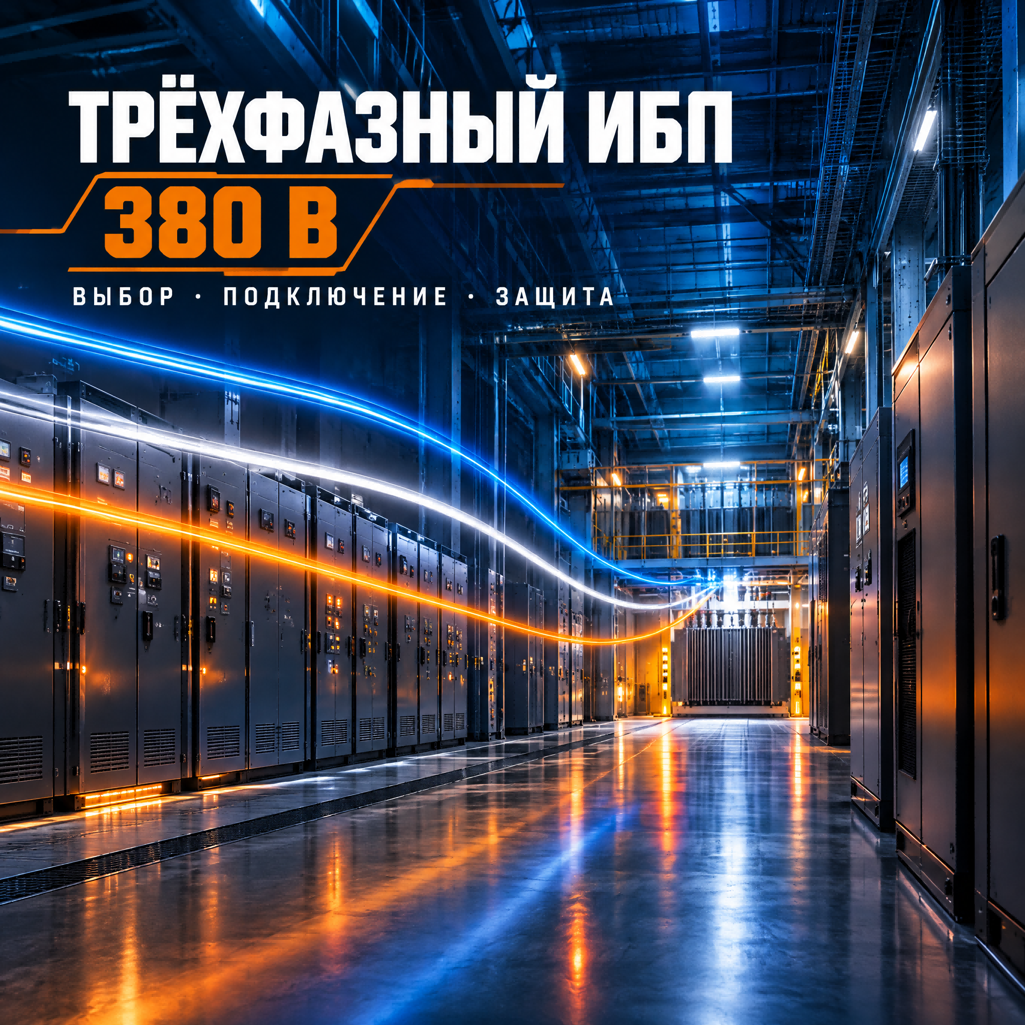 Трёхфазный ИБП 380В: выбор, подключение и защита