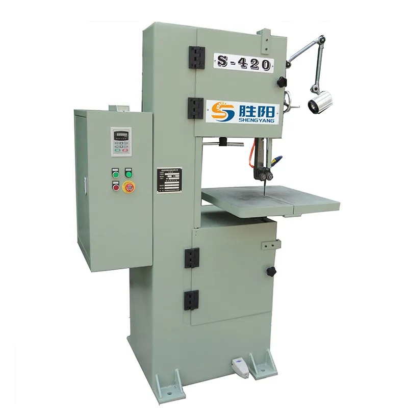 Вертикальный ленточнопильный станок Шэнъян S-420 фиксированный рабочий стол