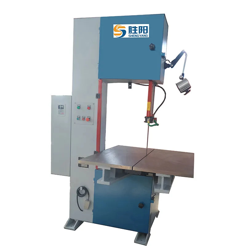 Высокоскоростной вертикальный ленточнопильный станок Шэнъян резка алюминиевых отливок и блоков
