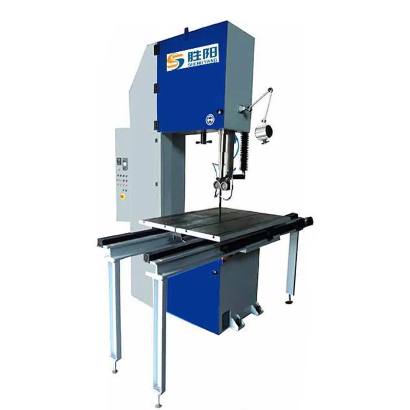 Высокоскоростной вертикальный ленточнопильный станок Шэнъян резка алюминиевых отливок и блоков