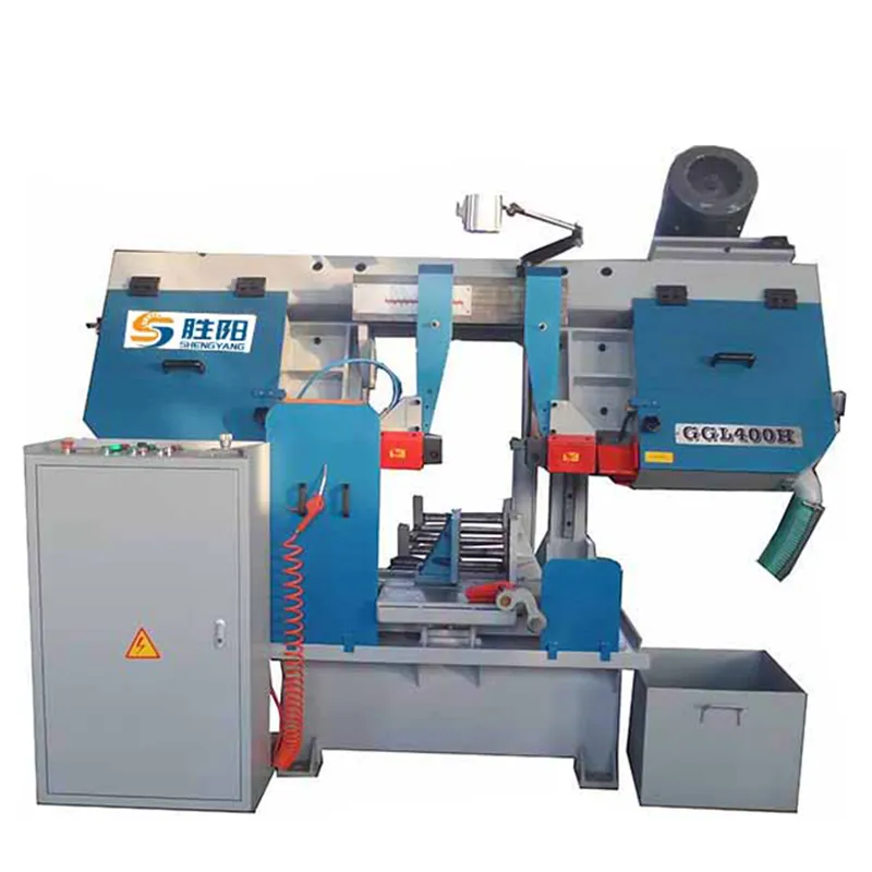 Высокоскоростной горизонтальный ленточнопильный станок Шэнъян резка алюминиевых прутков и труб