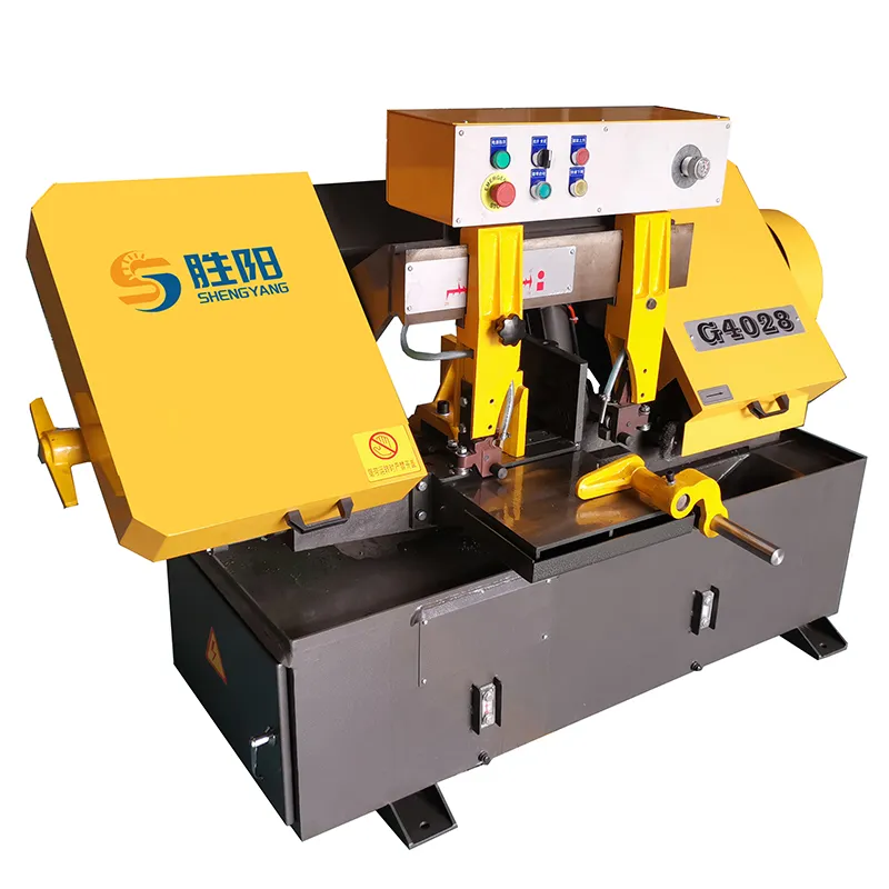 Обычный ленточнопильный станок Шэнъян G4028 ручная подача и резка