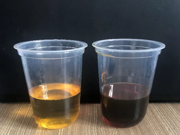 Рисунок 1. Компонент А (слева) и компонент В (справа) органического армированного (вспененного) материала.