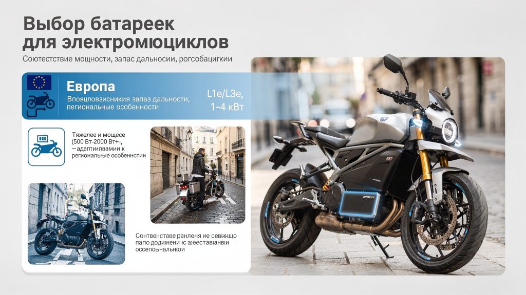 Выбор батареек для электромотоциклов: Приоритеты — соответствие мощности, запас дальности хода и региональные особенности эксплуатации
