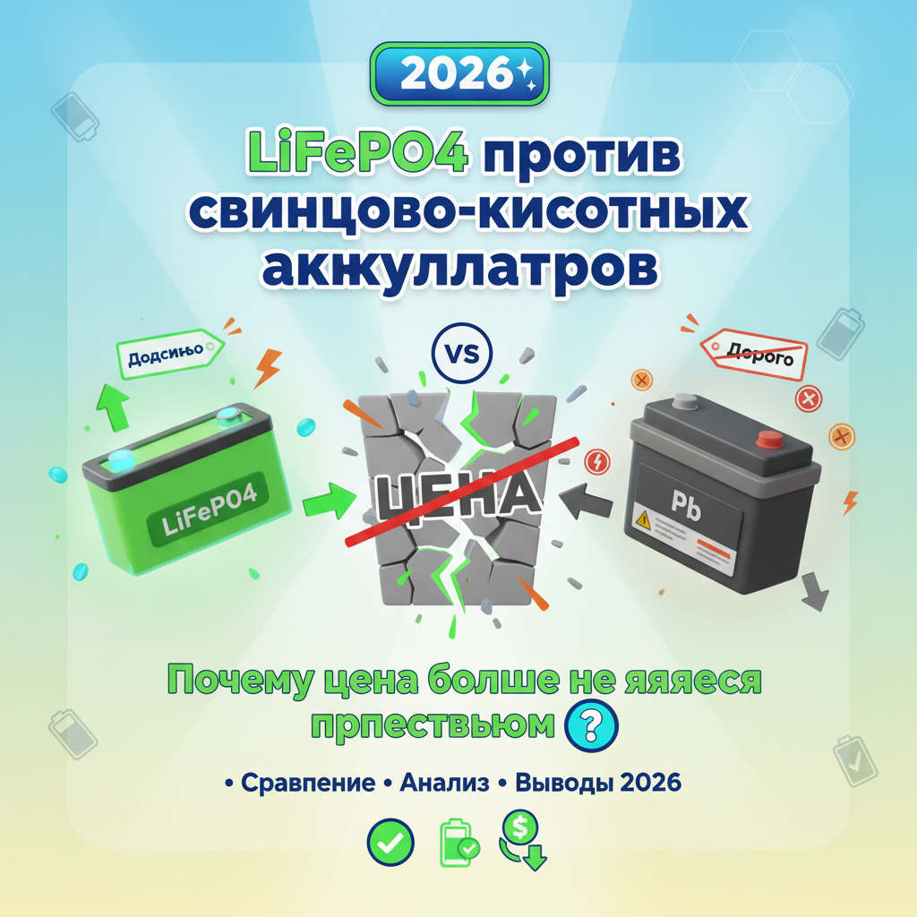 LiFePO4 vs Lead-Acid 2026 Cost Barrier Cover