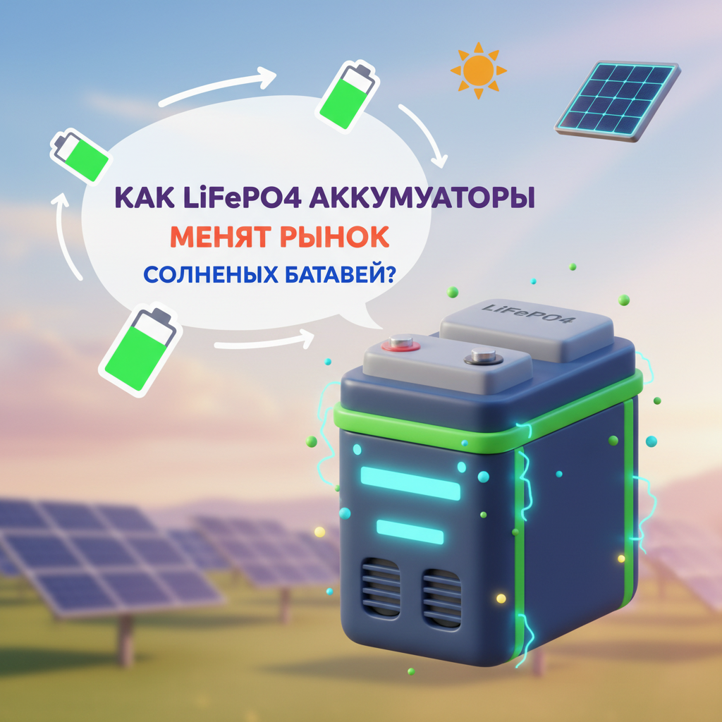 Как lifepo4 аккумуляторы меняют рынок солнечных батарей?