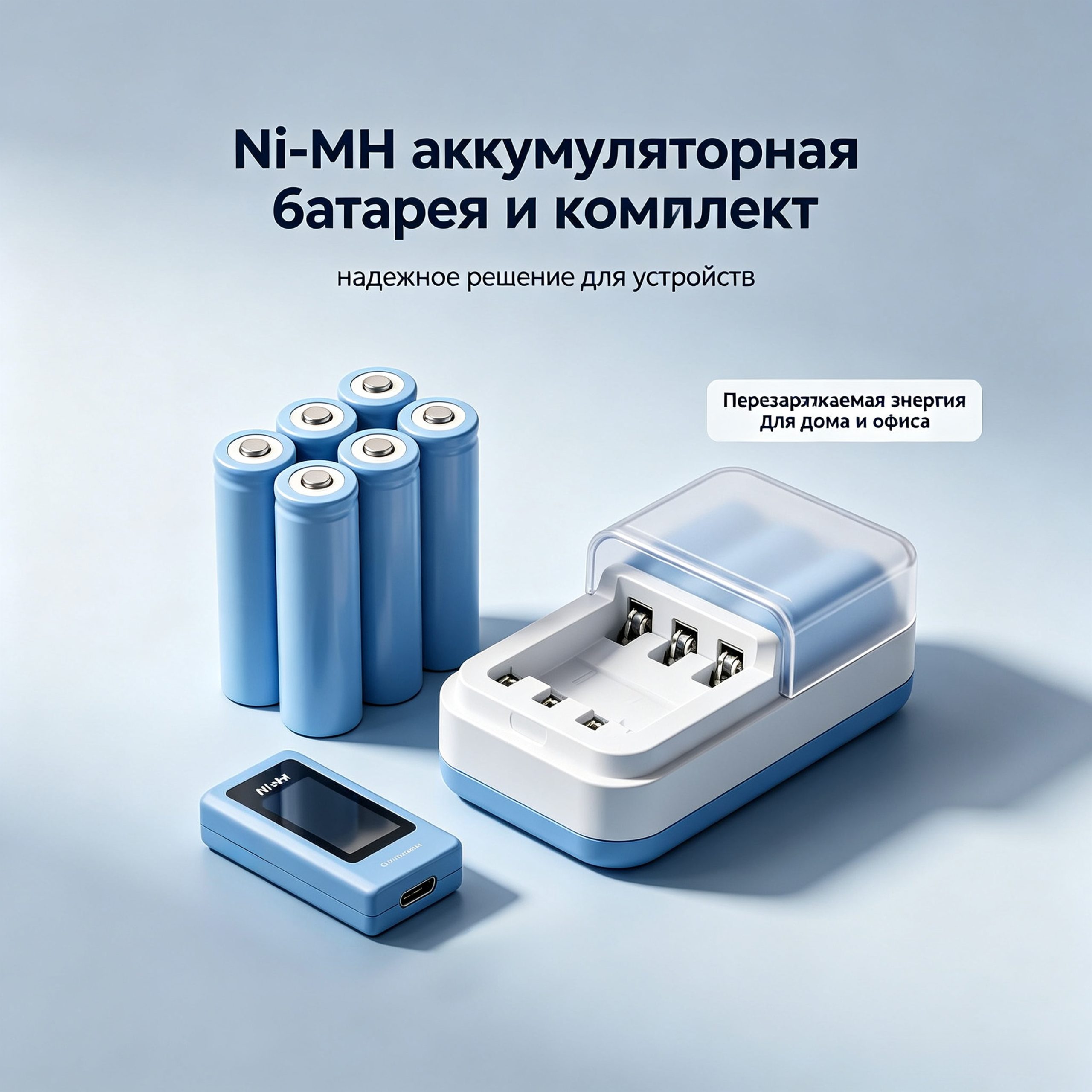 Ni-MH аккумуляторная батарея и комплект: надёжное решение для устройств