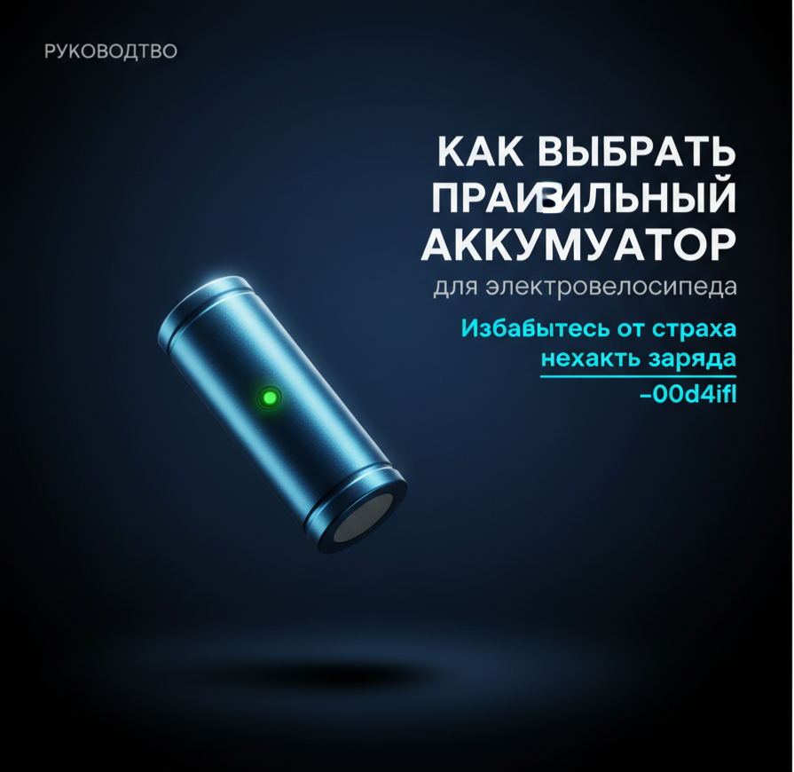 Как выбрать правильный аккумулятор для электровелосипеда для езды на работу и путешествий – избавьтесь от страха нехватки заряда
