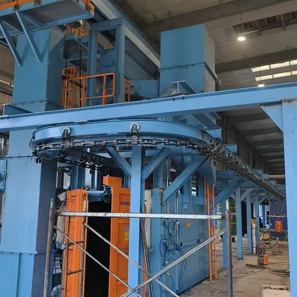Компания Dalian Zhanggu Molding Technology Co., Ltd. представила дробеструйную машину сквозного типа с накопительной цепью Anhui Bisha, которая поможет улучшить качество и эффективность интеллектуальной производственной линии литья.