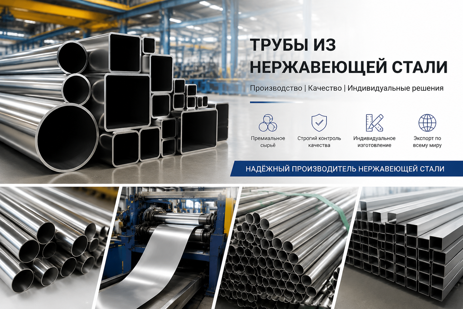 Компания Lianyungang Yongyu Stainless Steel Products Co., Ltd. оптимизирует производственные процессы, чтобы предоставлять клиентам высококачественные услуги по изготовлению труб из нержавеющей стали по индивидуальным заказам.
