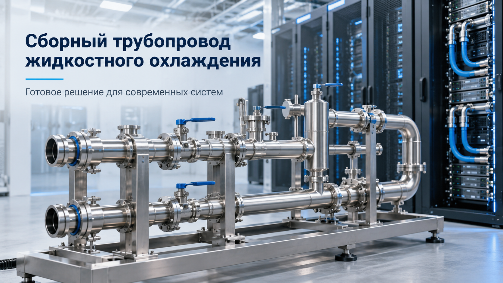 Сборный трубопровод жидкостного охлаждения: решение для быстрого монтажа и надёжного охлаждения