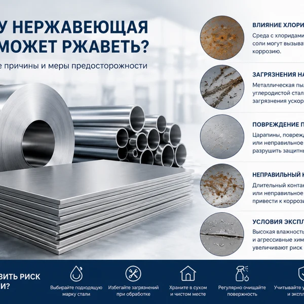 Почему нержавеющая сталь тоже ржавеет? Распространенные причины и меры предосторожности