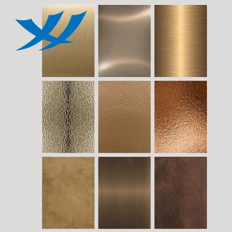 Золотистый лист из нержавеющей стали