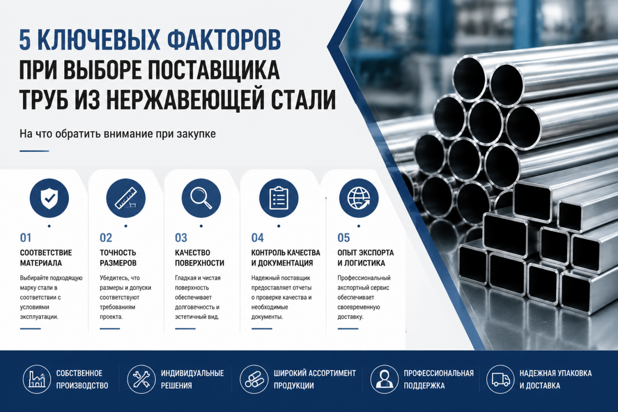 Как выбрать надежного поставщика труб