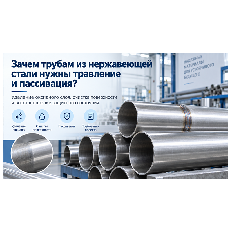 Почему трубы из нержавеющей стали необходимо подвергать кислотной очистке и пассивации?