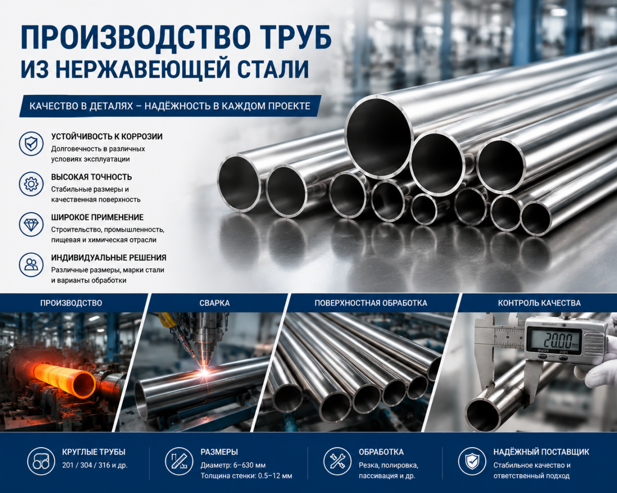 Производственный процесс и основные области