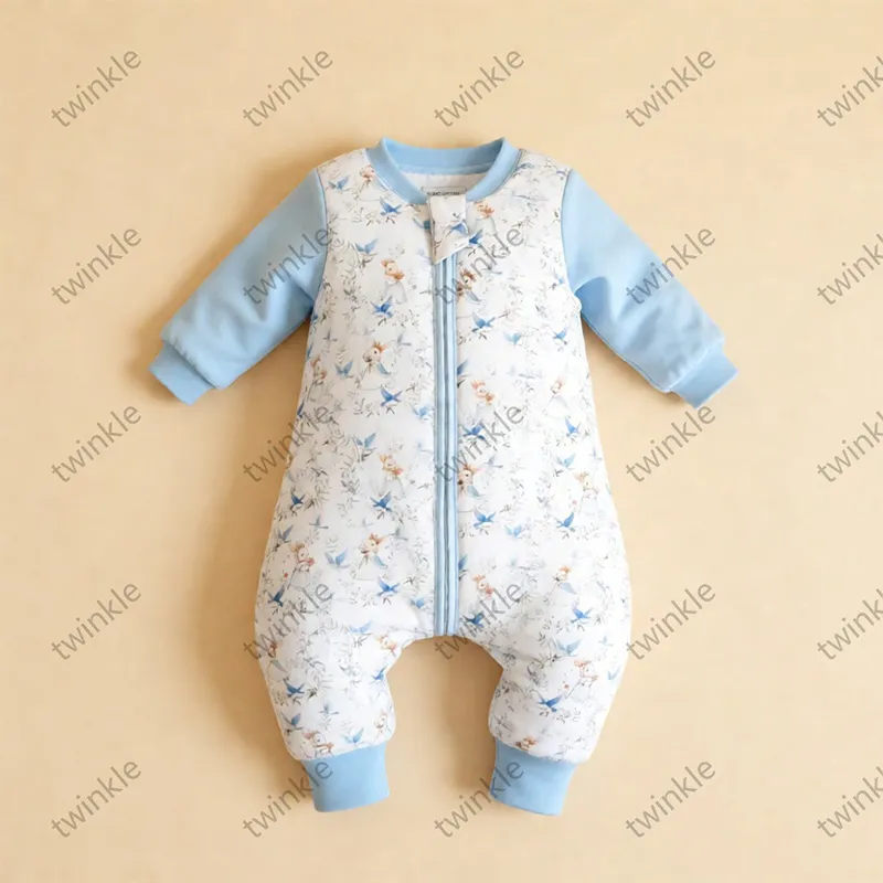 Спальный мешок с ножками и комбинированными рукавами