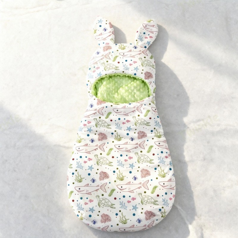 Укутывающий спальный мешок-пеленка для прогулок, защищающий от ветра