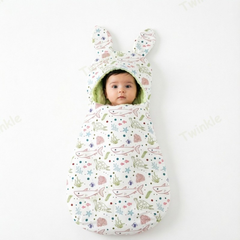 Укутывающий спальный мешок-пеленка для прогулок, защищающий от ветра