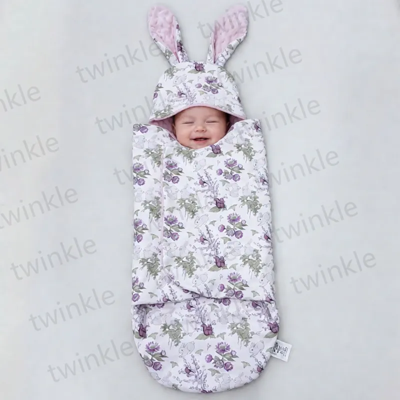 Цельнокроеная пелёнка-конверт для новорождённых с защитой от ветра