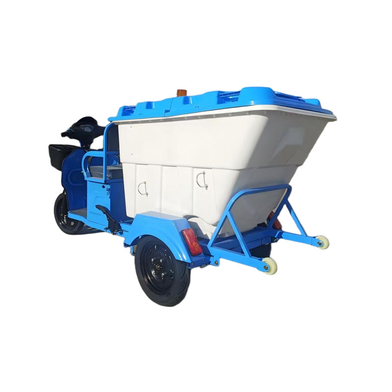 Быстрый электрический трехколесный мусоровоз