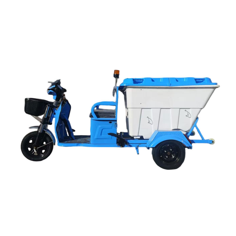 Быстрый электрический трехколесный мусоровоз