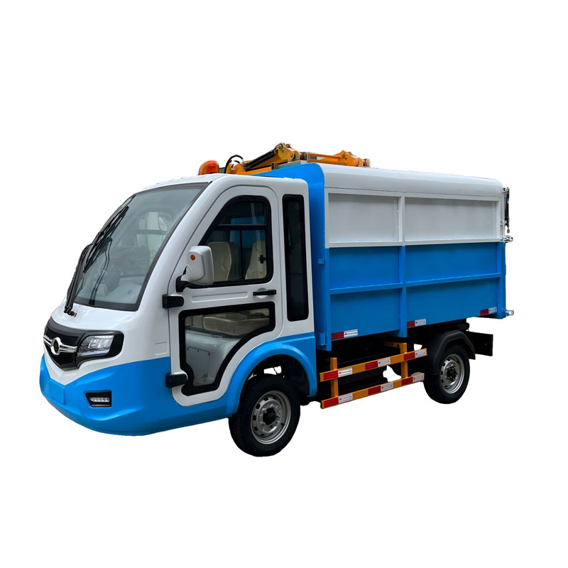 Четырехколесный мусоровоз