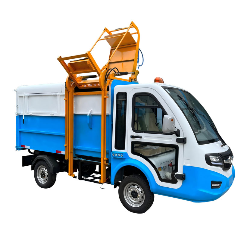 Четырехколесный мусоровоз