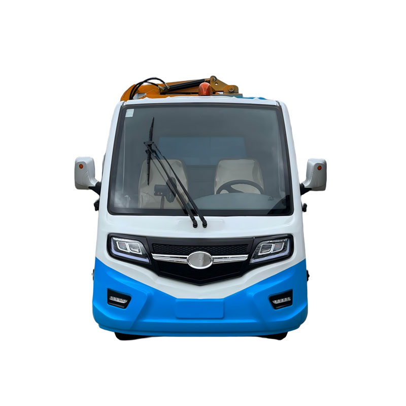 Четырехколесный мусоровоз