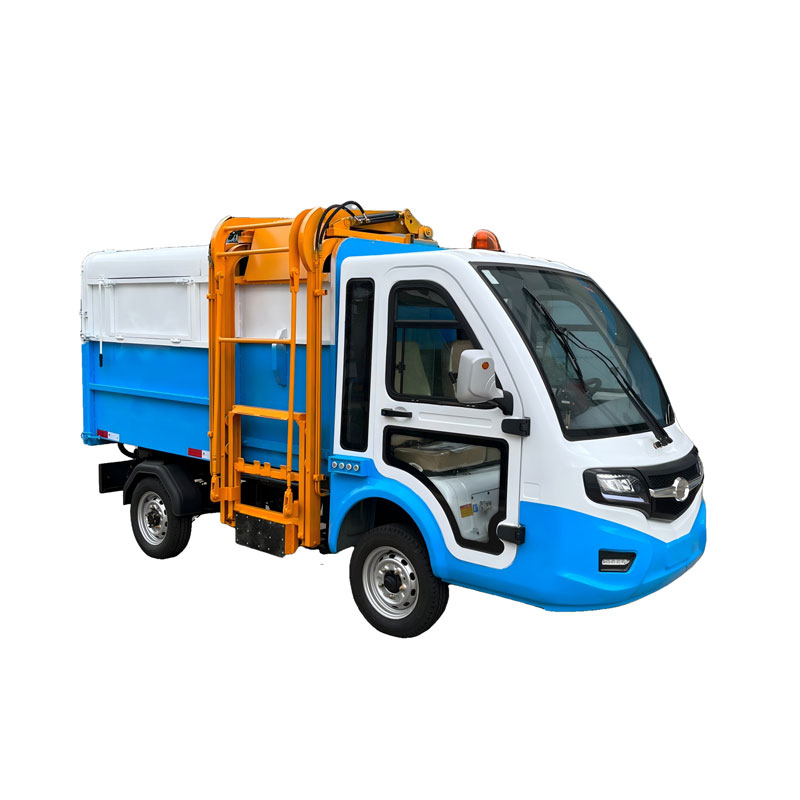 Четырехколесный мусоровоз