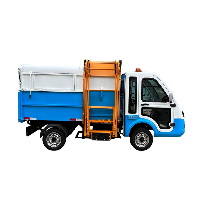 Четырехколесный мусоровоз