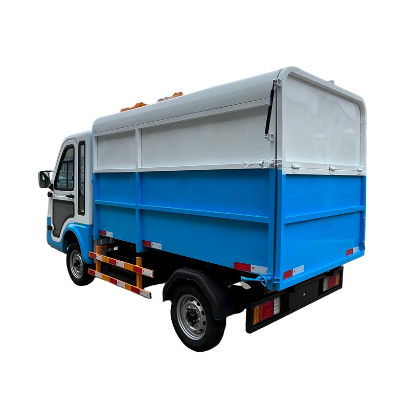 Четырехколесный мусоровоз