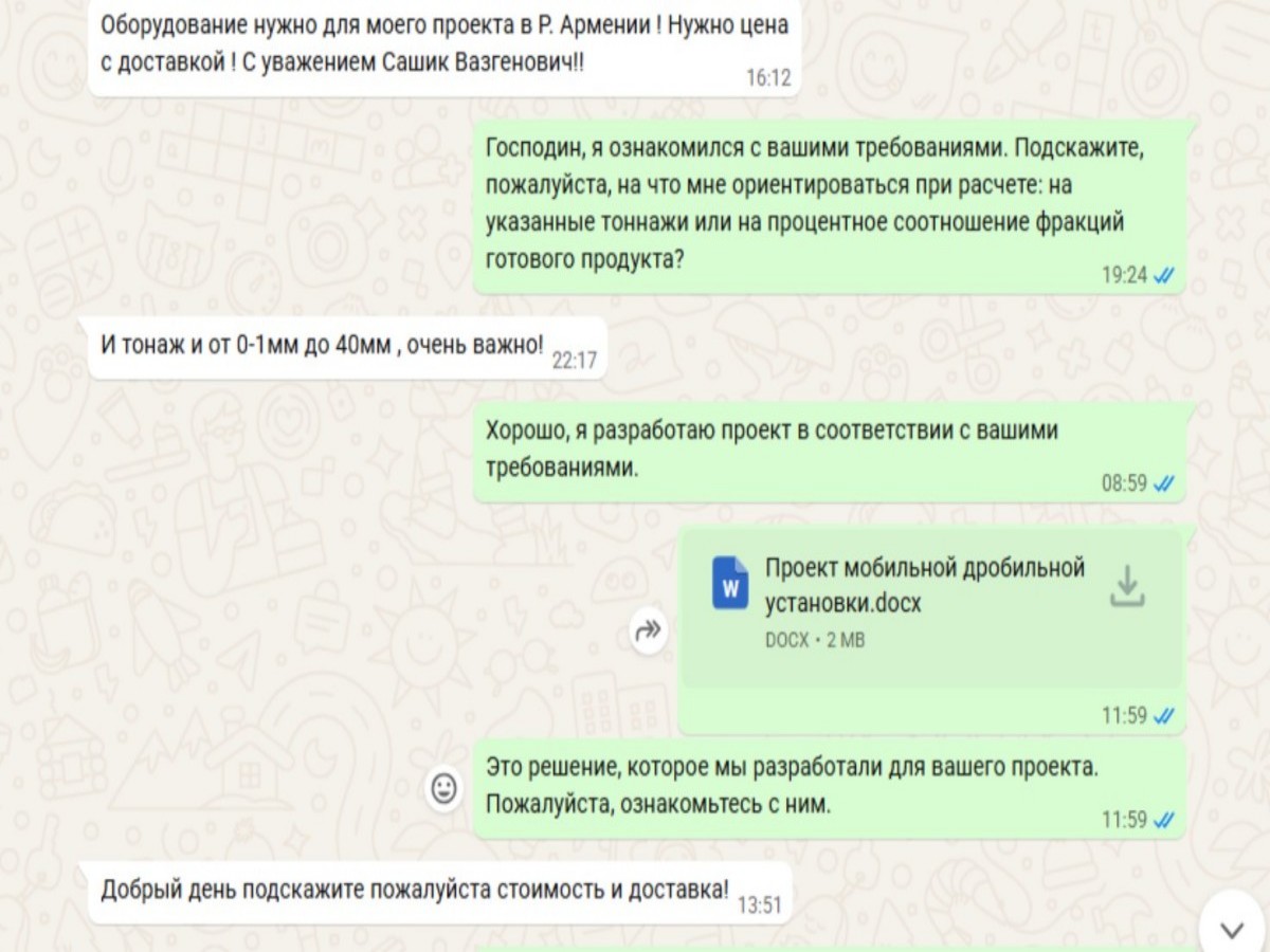 От запроса клиента до решения