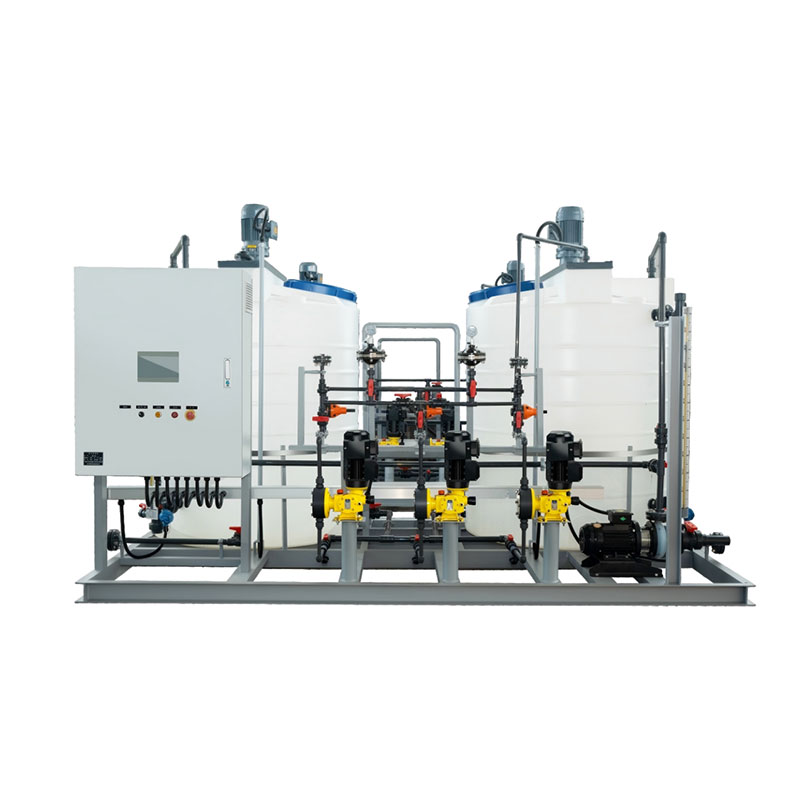 Dosing device for source water