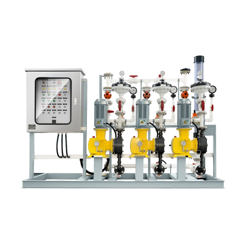 Dosing device for source water