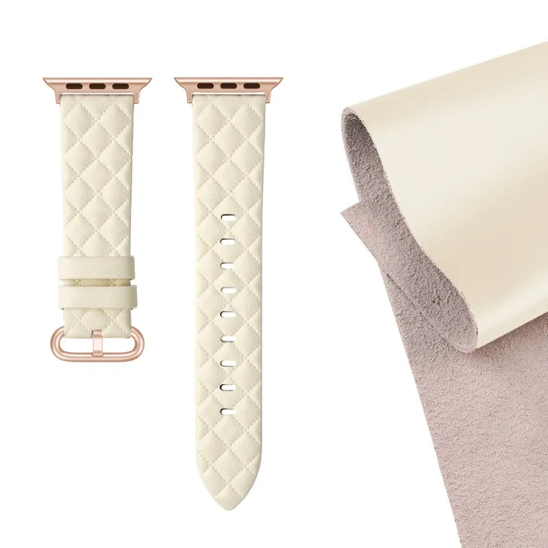 Элегантный Кожаный Ремешок для Apple Watch (Верхний Слой Кожи) — Подходит для 38/40/41мм, Кастомизация Доступна