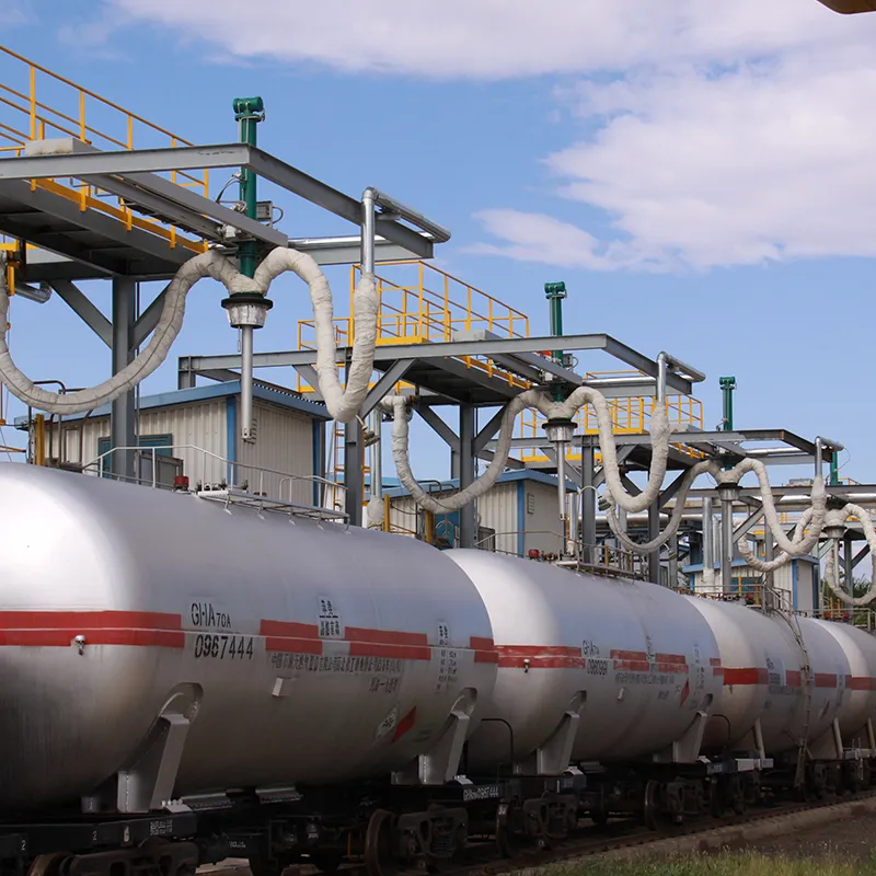 Полностью автоматический наливной стояк балочного типа с балочным позиционированием для железнодорожных цистерн повышает адаптивность погрузки и разгрузки за счет точного позиционирования