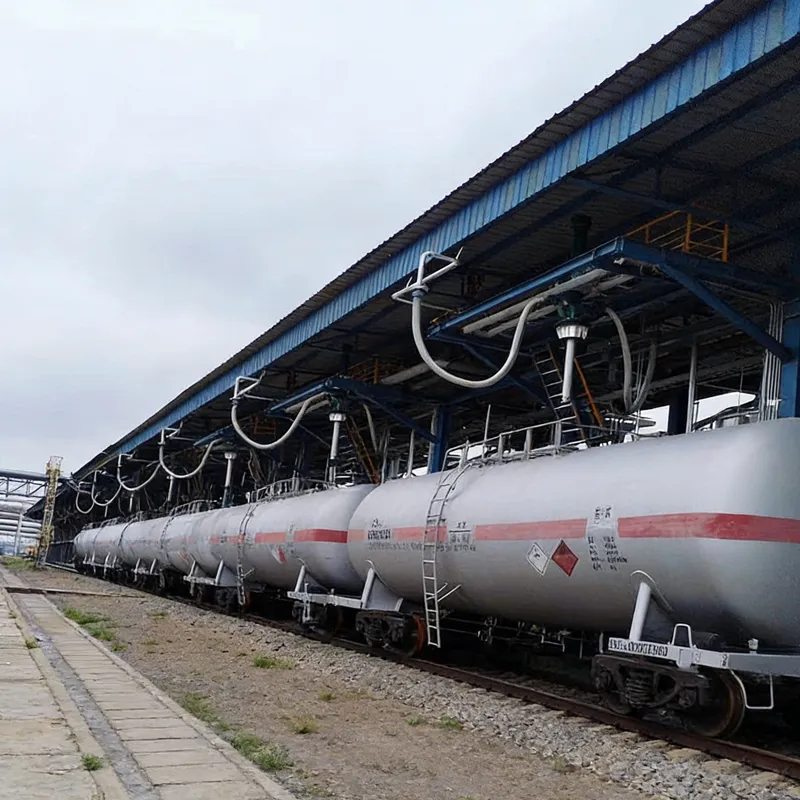Герметичный полностью автоматический наливной стояк балочного типа для железнодорожных цистерн является экологичным и эффективным, реализуя концепцию зеленого развития