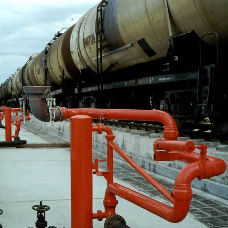 Наливной стояк для нижней разгрузки железнодорожных цистерн