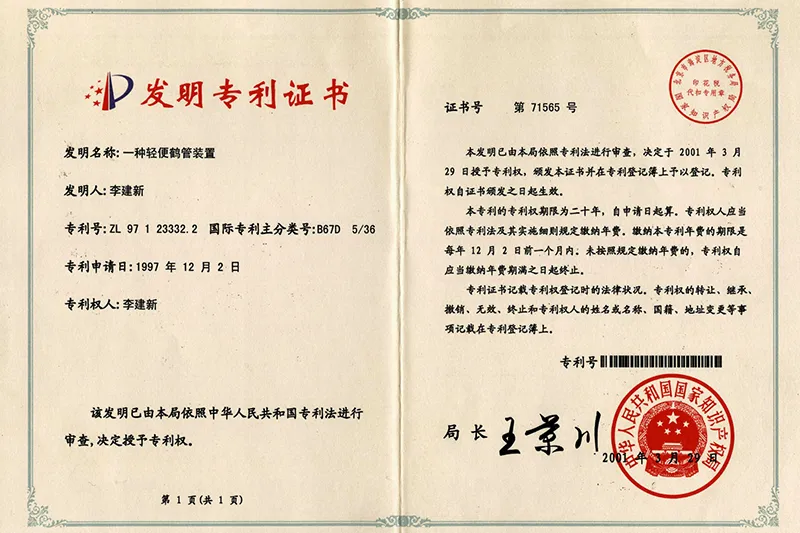 Патентные сертификаты (2)