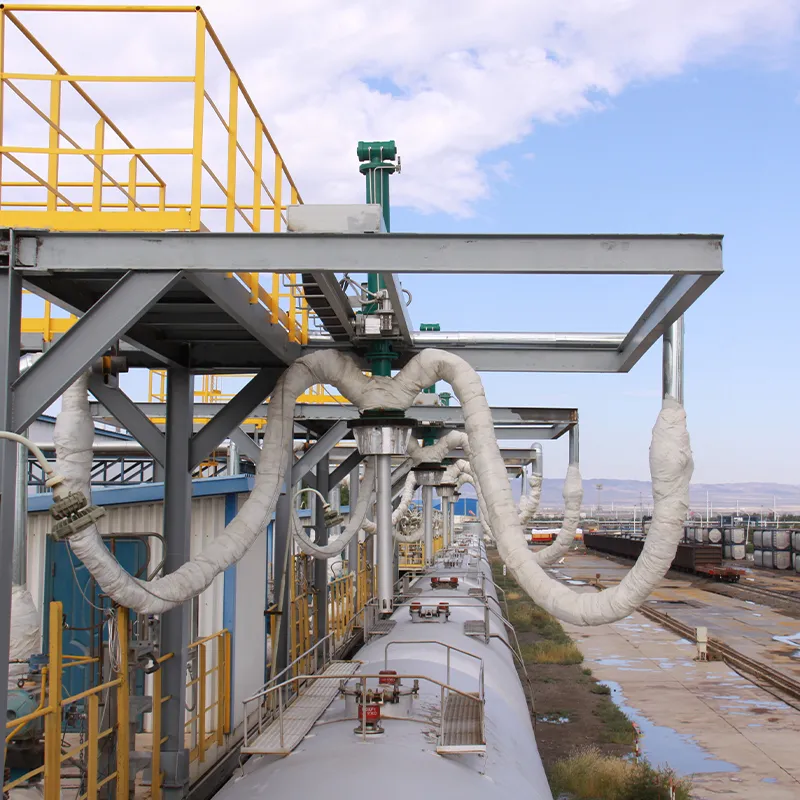 Полностью автоматический наливной стояк балочного типа для железнодорожных цистерн