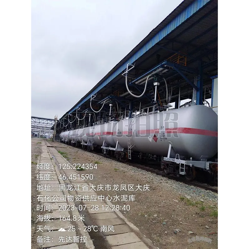 Полностью автоматический наливной стояк балочного типа для железнодорожных цистерн