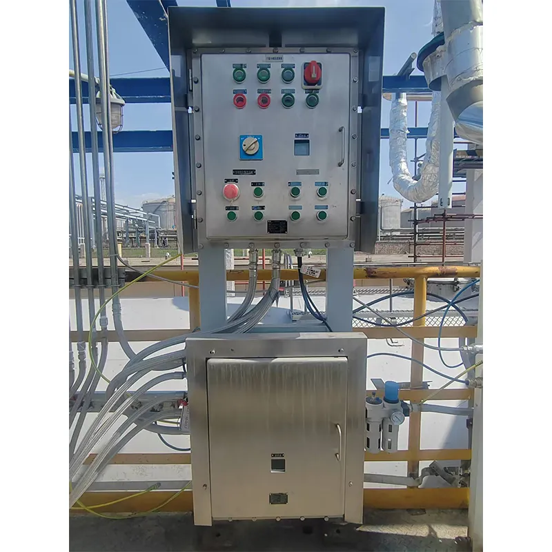 Полностью автоматический наливной стояк балочного типа для железнодорожных цистерн