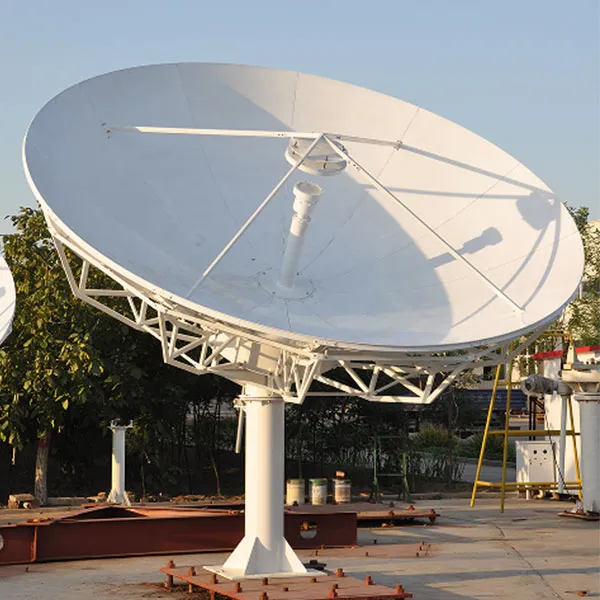 4,5-метровая кольцевая фокальная антенна с ручной наводкой на одностоечной опоре