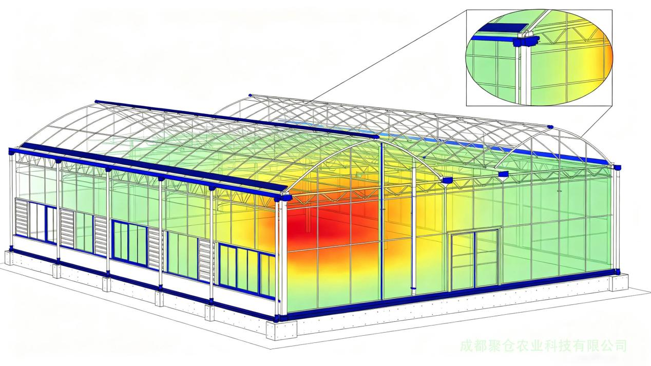 Детали и основные меры по обеспечению теплоизоляции многопролетных теплиц