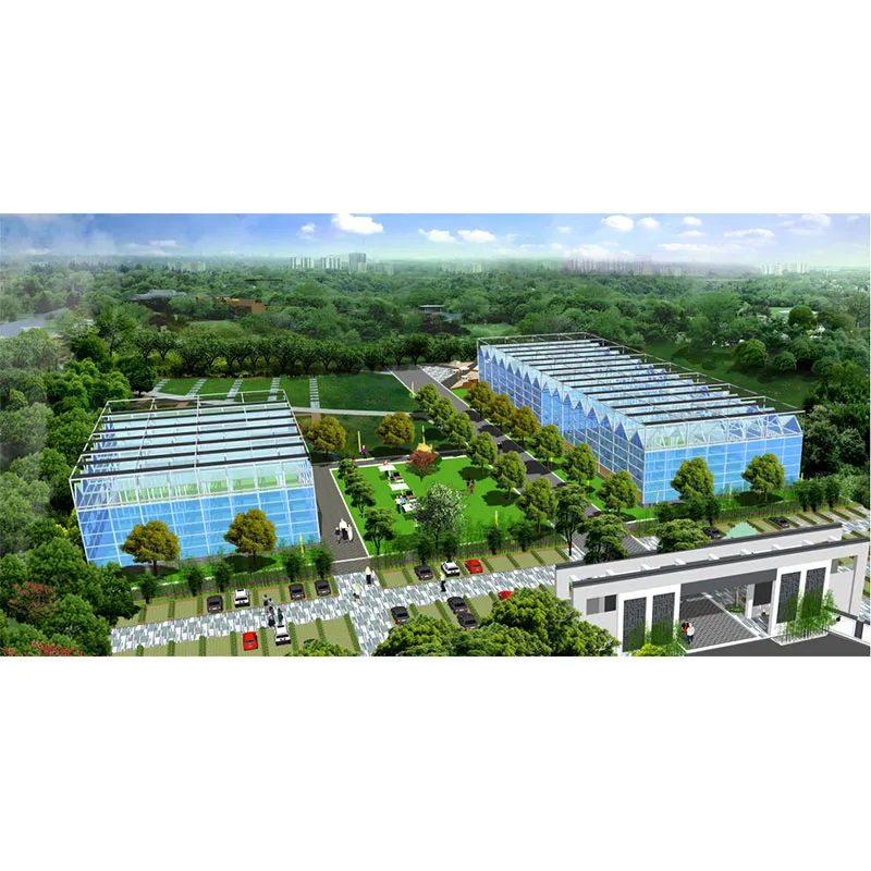 Ландшафтная стеклянная теплица в Дуцзянъяне