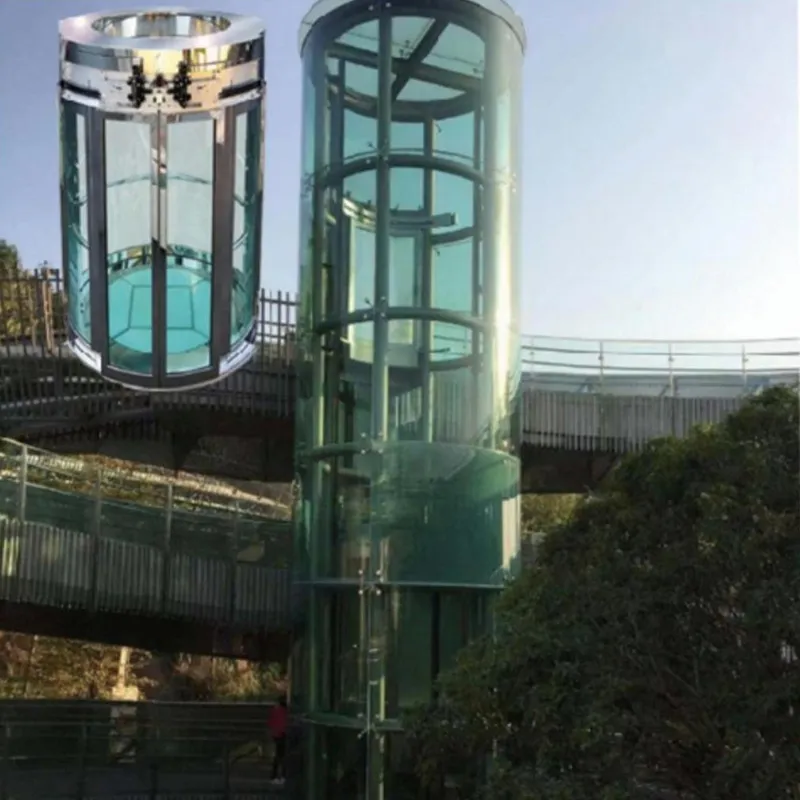 Панорамный лифт с обзором 360° для всех посетителей