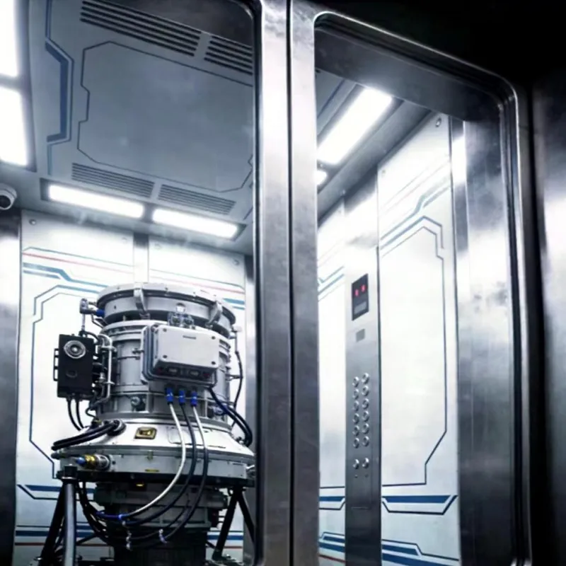 Специализированный лифт для транспортировки аэрокосмического оборудования.1